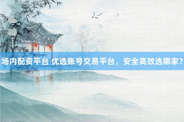 场内配资平台 优选账号交易平台，安全高效选哪家？