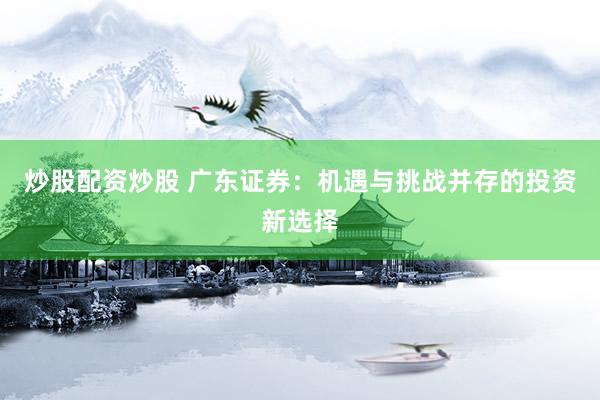 炒股配资炒股 广东证券：机遇与挑战并存的投资新选择